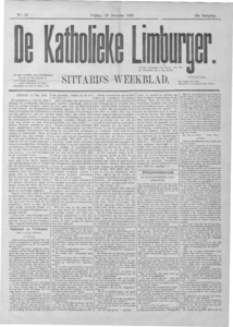  1886- 52 NB = vrijdag Katholieke Limburger, 25e jaargang, 24 december 1886